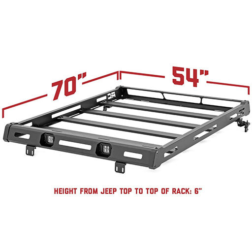 Rough Country Roof Rack for 2018-2023 Jeep Wrangler JL 4WD (10622)