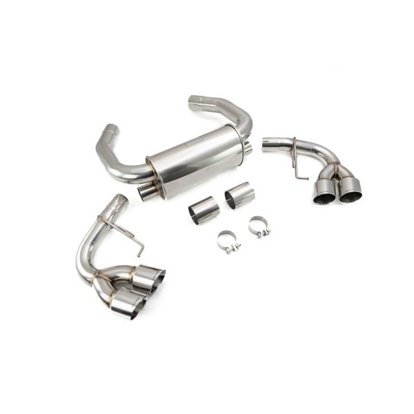 Megan Axle Back Exhaust for 2017+ BMW M5 F90 Silver Tip (MR-ABE-BF90)