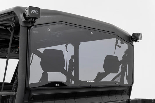 Rough Country Tinted Rear Cab Panel | Scratch Resistant | Can-Am Defender HD 8/HD 9/HD 10