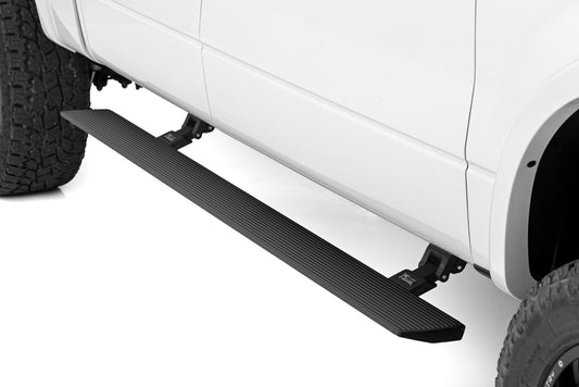Rough Country Power Running Boards | Dual Electric Motor | Crew Cab | Ford F-150 (09-14)