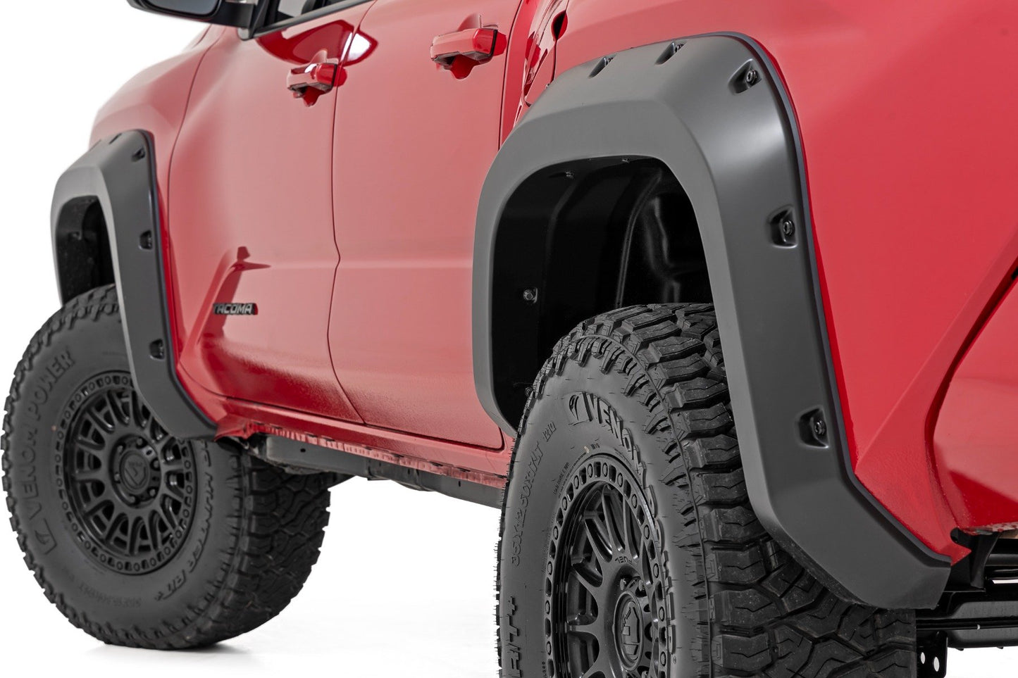 Rough Country Pocket Fender Flares | 089 Wind Chill Pearl | Toyota Tacoma 2WD/4WD (2024)