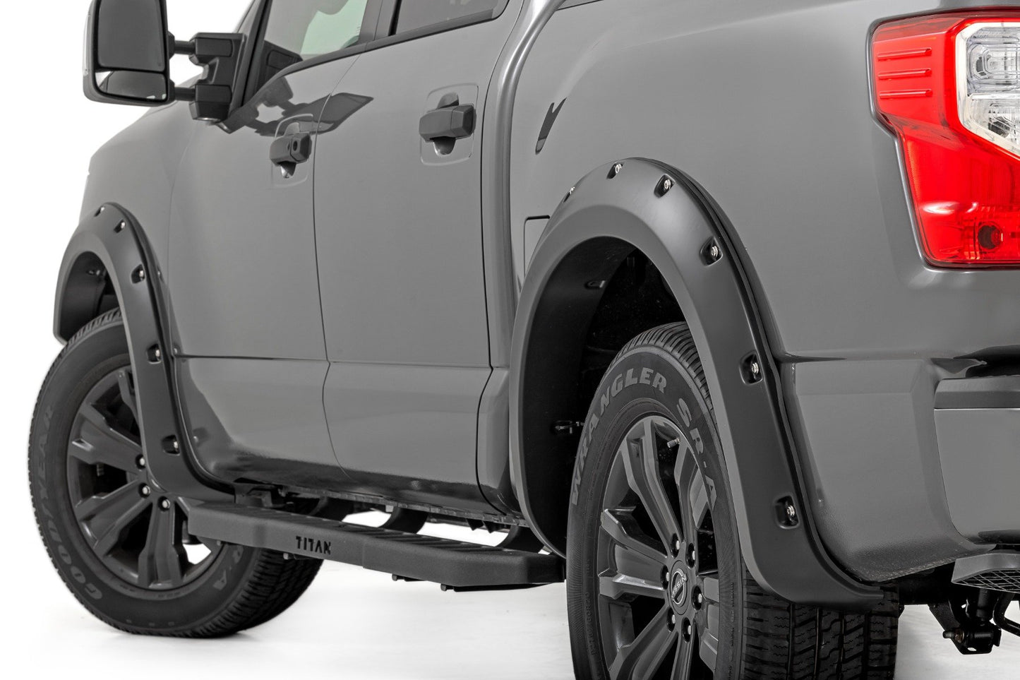 Rough Country Pocket Fender Flares | KH3 Super Black | Nissan Titan 2WD/4WD (2017-2024)