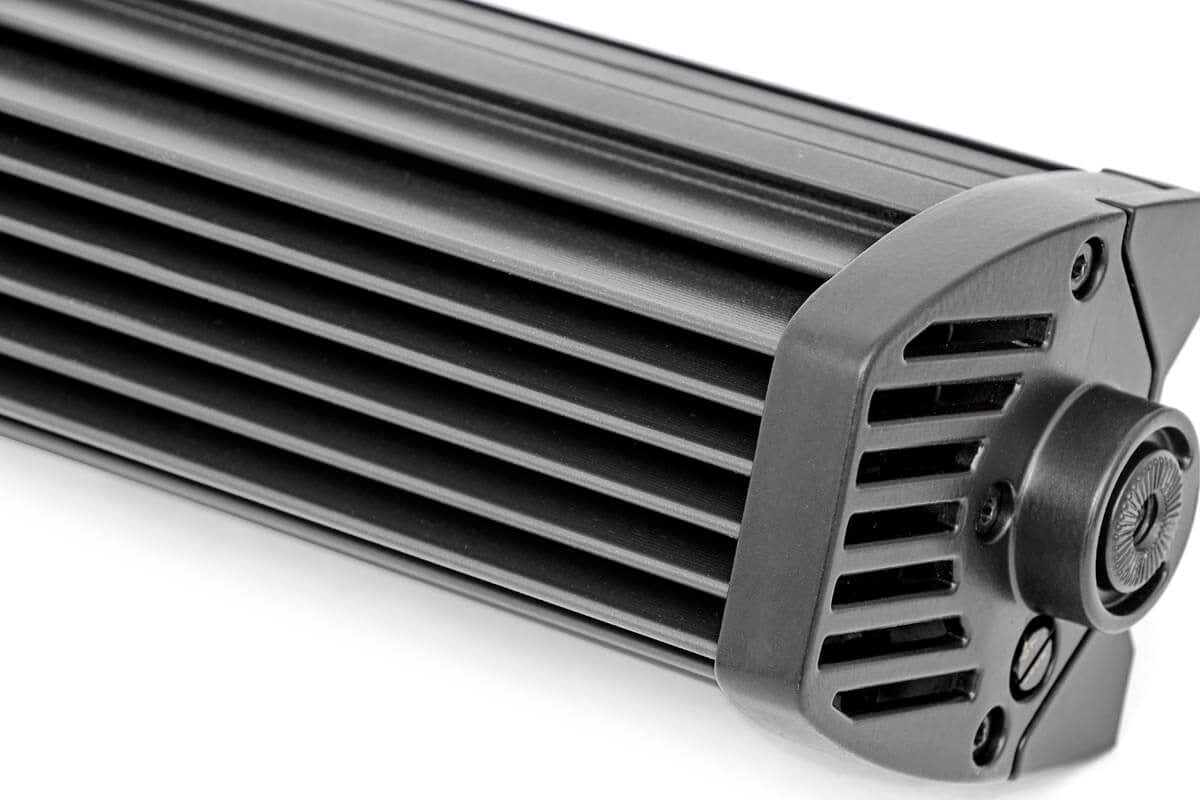 Rough Country 54 Inch Black Series LED Light Bar | Curved | Dual Row | Cool White DRL