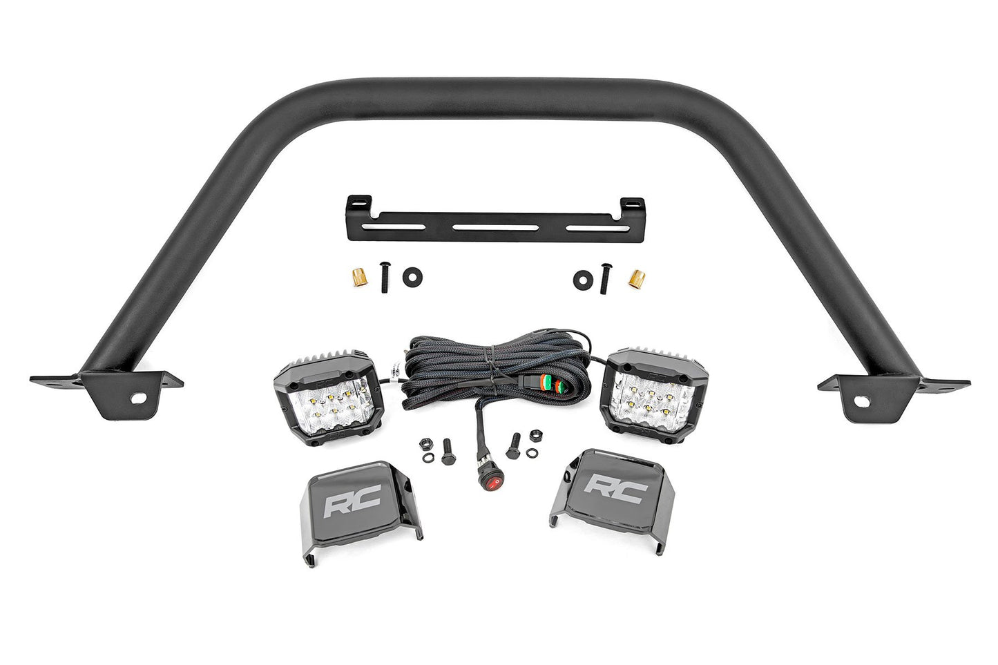 Rough Country Safari Bar | 3" OSRAM (Pair) | Wide | OE Modular Steel | Ford Bronco (21-24)