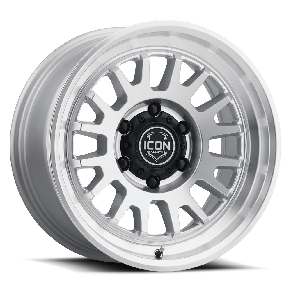 Icon Alloys Anza Silver Machined Wheel 17 X 8.5 / 6 X 135 / 6MM / 5" BS (8217856350SM)