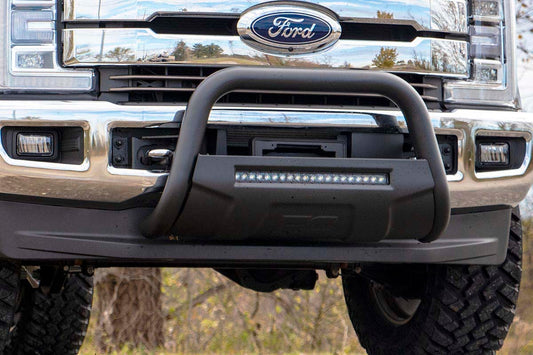 Rough Country Black LED Bull Bar | Ford F-250 Super Duty 2WD/4WD (2017-2022)