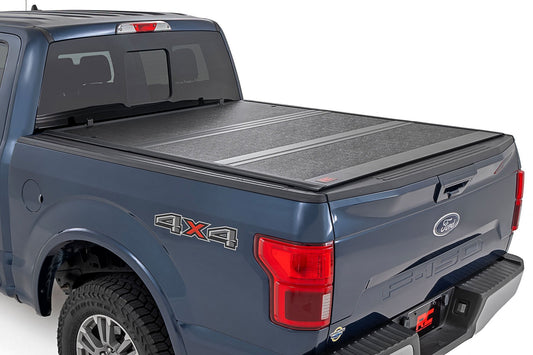 Rough Country Hard Low Profile Bed Cover | 5'7" Bed | Ford F-150 (21-24)/F-150 Lightning (22-24) 