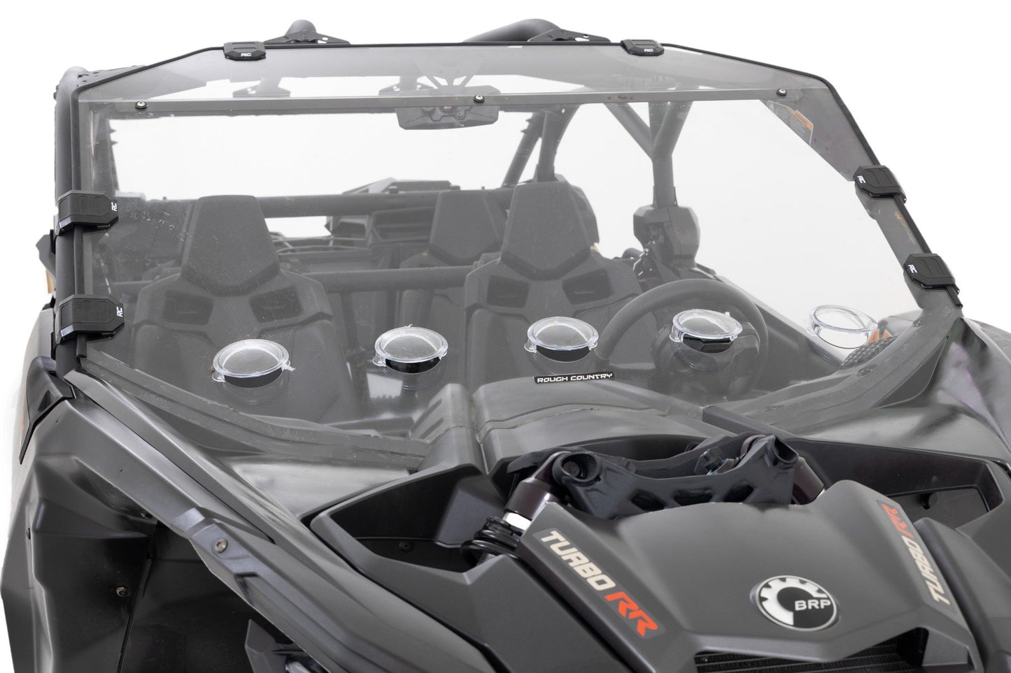 Rough Country Vented Full Windshield | Scratch Resistant | Can-Am Maverick X3
