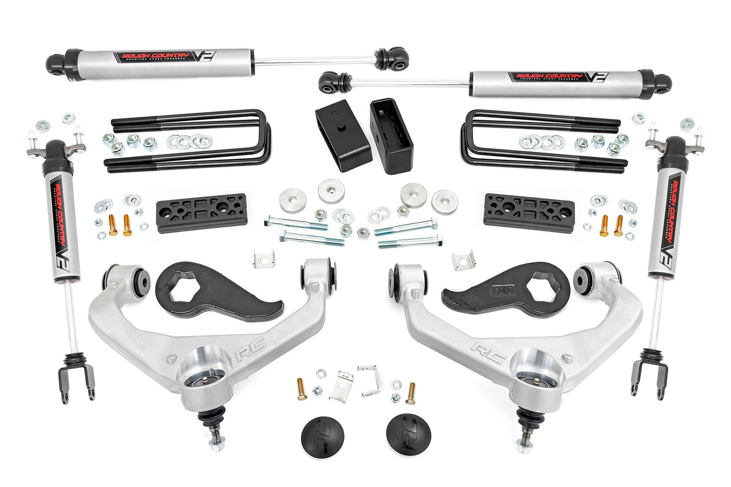 Rough Country 3 Inch Lift Kit | UCAs | V2 | Chevy/GMC Sierra 3500 HD/Silverado 3500 HD (20-24)