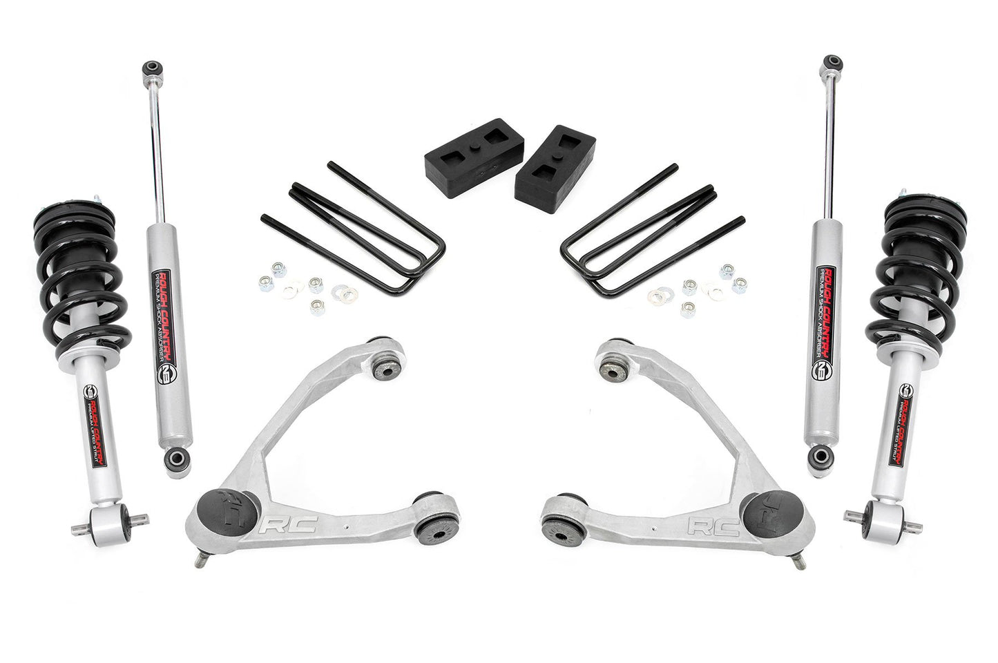 Rough Country 3.5 Inch Lift Kit | Cast Steel | N3 Strut | Chevy/GMC 1500 (07-13)