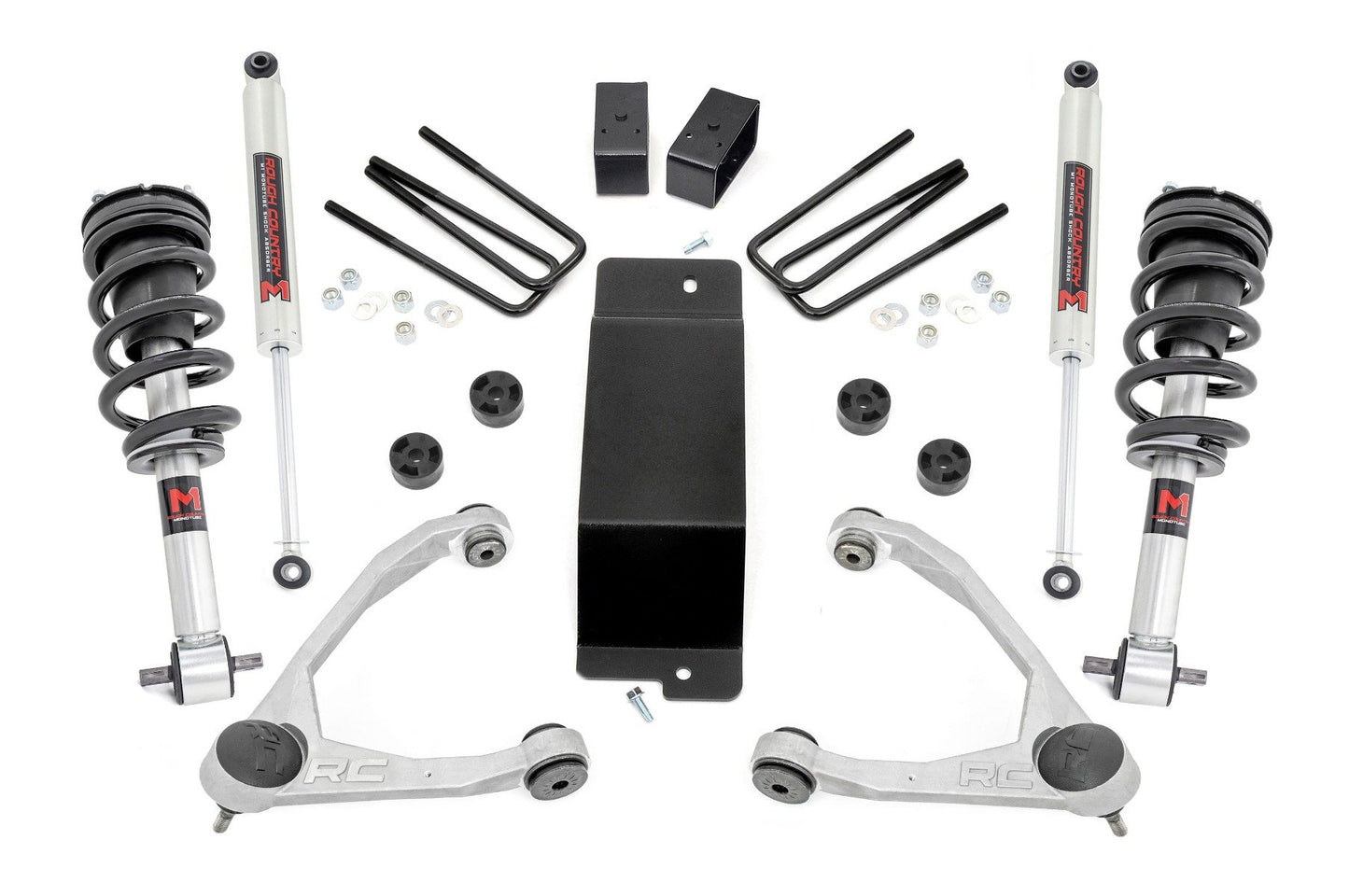 Rough Country 3.5 Inch Lift Kit | Forged UCA | M1 Strut | | Chevy/GMC 1500 (14-16)