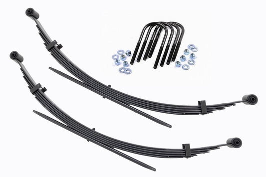 Rough Country Rear 56 Inch Leaf Springs | 2" Lift | Pair | Chevy/GMC C20/K20 C25/K25 Truck 4WD (77-87)