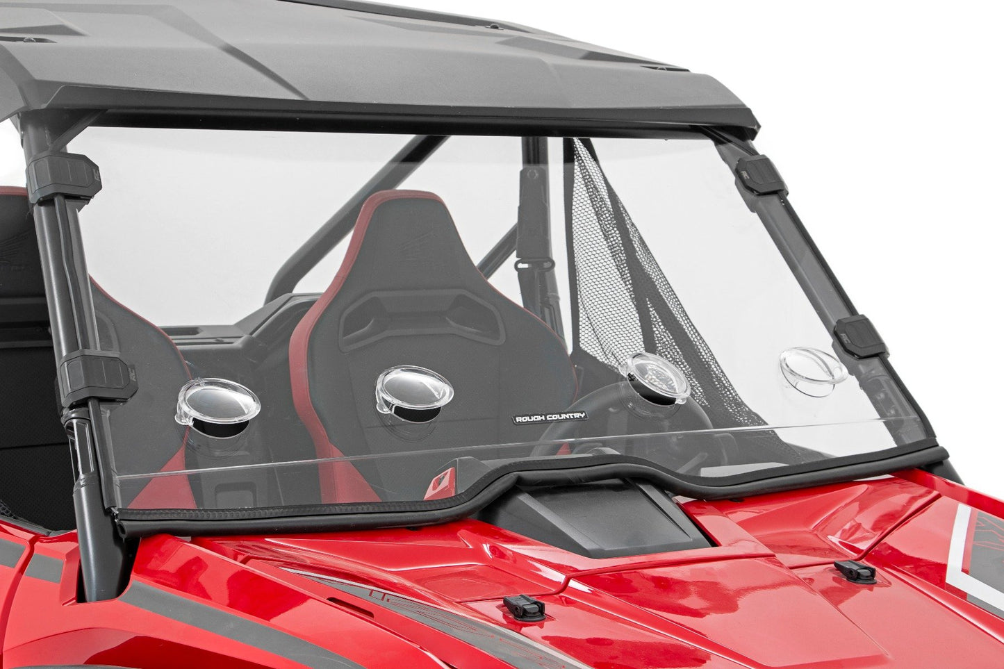 Rough Country Vented Full Windshield | Scratch Resistant | Honda Talon 1000