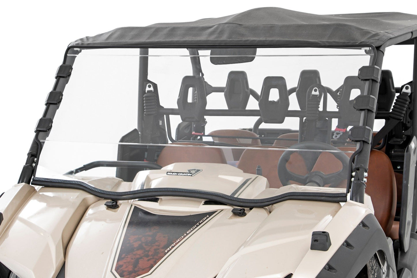 Rough Country Full Windshield | Scratch Resistant | Yamaha Viking
