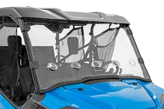 Rough Country Vented Full Windshield | Scratch Resistant | Honda Pioneer 1000
