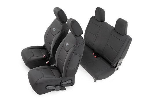 Rough Country Seat Covers | Front and Rear | Jeep Wrangler JK 4WD (2011-2012)