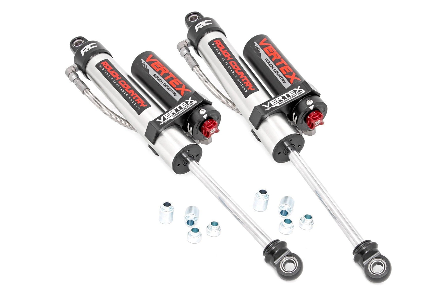 Rough Country Vertex 2.5 Adjustable Front Shocks | 3.5-4.5" | Jeep Gladiator JT/Wrangler JL (18-24)