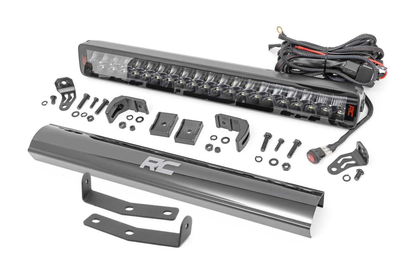 Rough Country LED Light Kit | Bumper Mount | 20" Spectrum Dual Row | Nissan Titan XD (16-24)