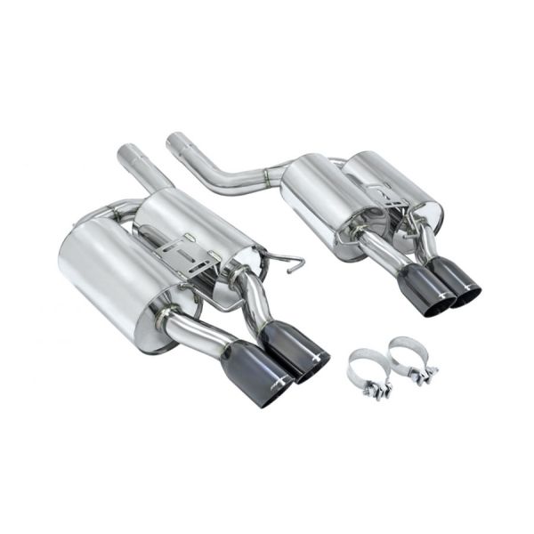 Megan Axle-Back Exhaust Right for 2005-2010 BMW M5 E60 Black Tip (MR-ABE-BE60M5-BC-R)