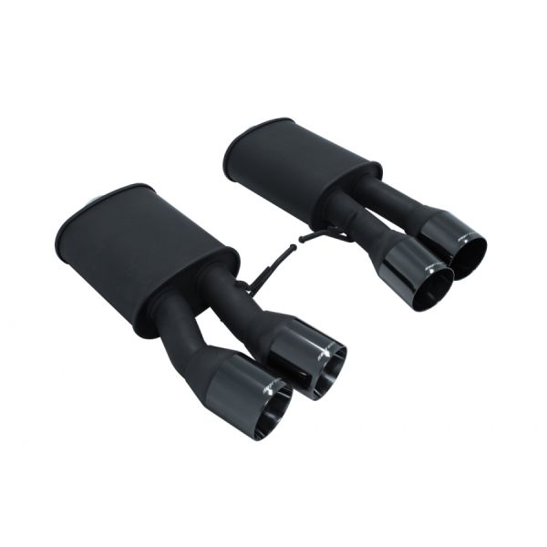 Megan Axle Back Exhaust for 2013+ BMW M6 Coupe Black Tip (MR-ABE-BF13M6-BC)