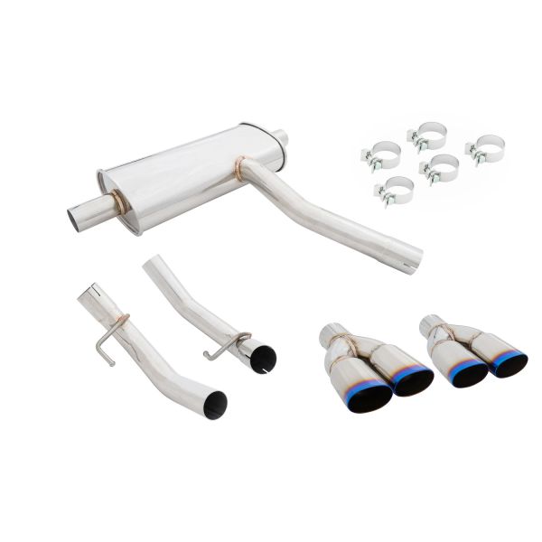 Megan Axle Back Exhaust for 2014-2018 Mercedes CLA250 Burnt Tip (MR-ABE-MBC117-VO)