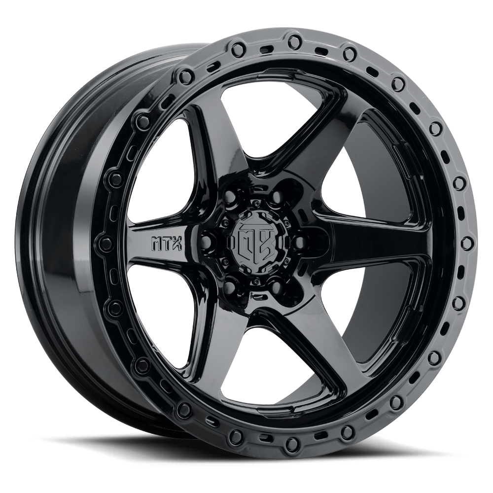 MTX SPITFIRE 6 GLOSS BLACK 17X9 6X139.7 +19mm (X300GB-79060+19)