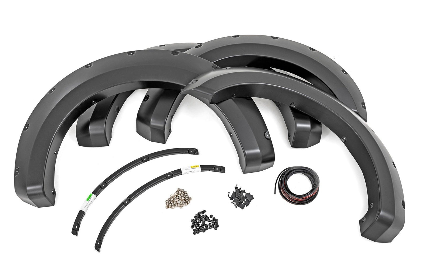 Rough Country Pocket Fender Flares | Z1 Oxford White | Ford F-250/F-350 Super Duty (17-22)