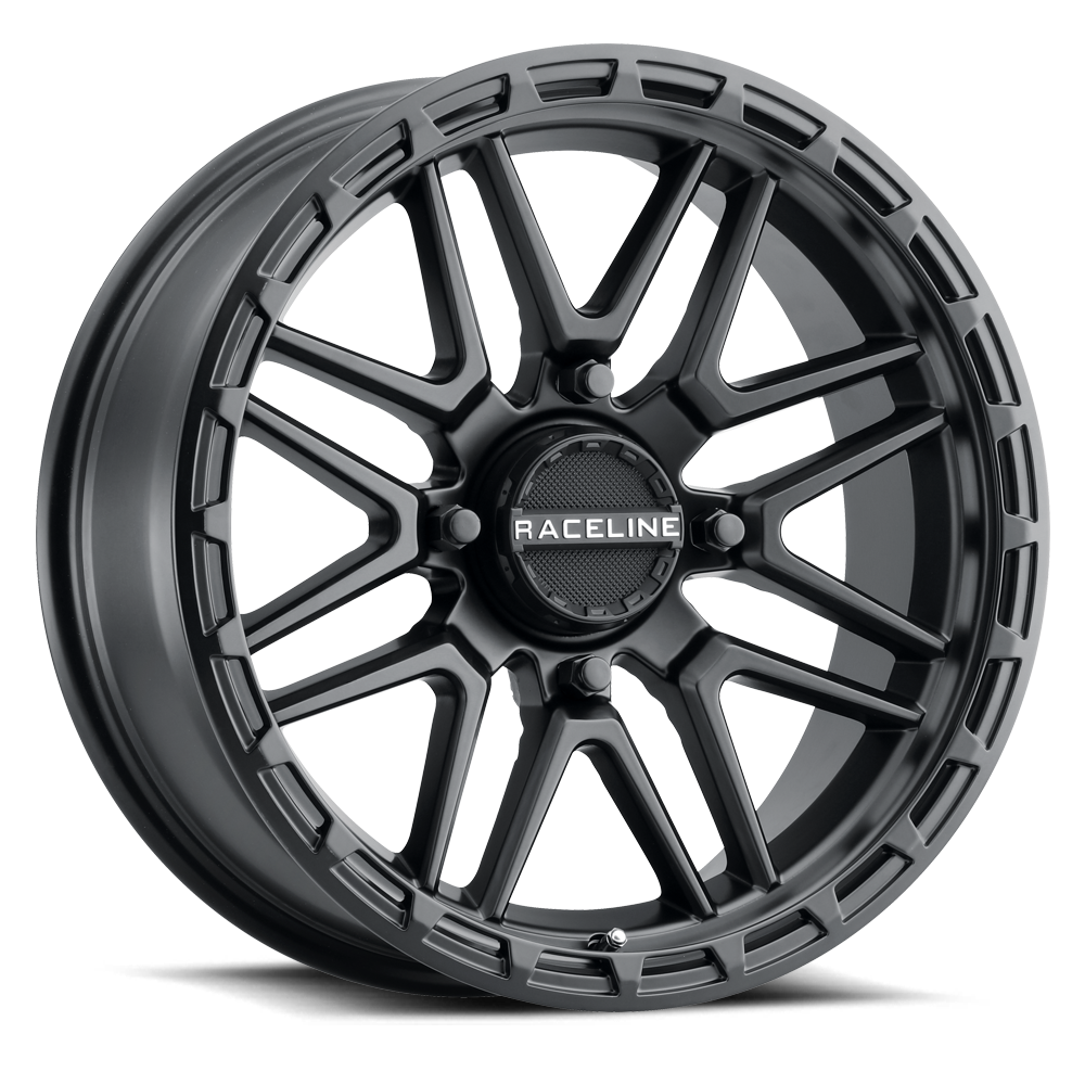 Raceline A11B Krank-XL Black UTV Wheel 20x7 4x156 0mm (A11B-20756-00)