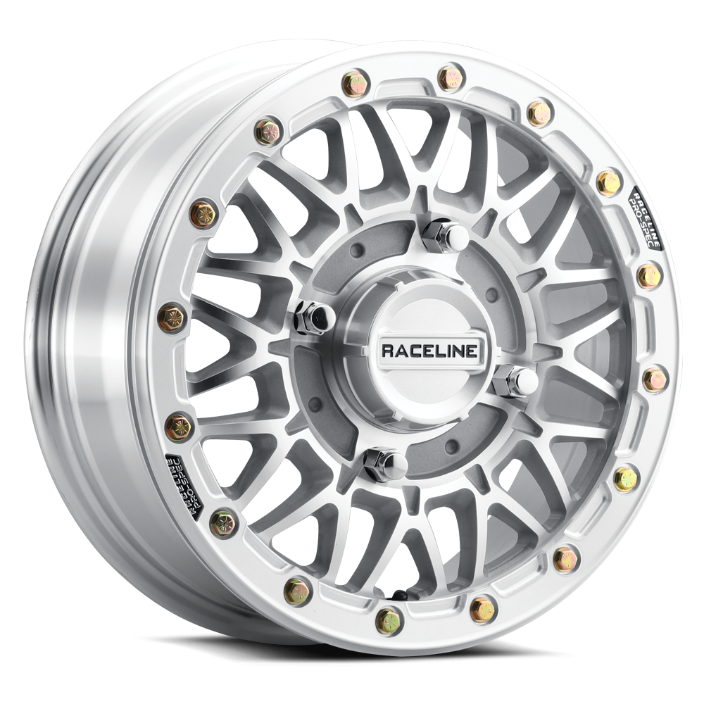 Raceline A15MA Omega Beadlock Machined UTV Wheel 15x8 4x156 0mm (A15MA-58056-00)