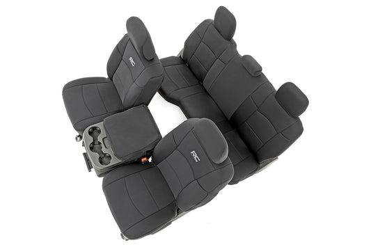 Rough Country Seat Covers | FR & RR | 60/40 Rear Seat | Ram 2500 2WD/4WD (19-24)