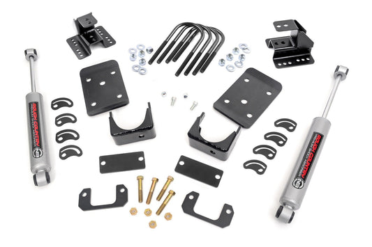Rough Country Lowering Kit | Str Drop | 2"FR | 4"RR | Chevy/GMC 1500 (07-15)