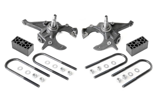 Rough Country Lowering Kit | 2 Inch FR | 2.5 Inch RR | Chevy/GMC S10 Blazer/S10 Truck/S15 Jimmy (82-03)