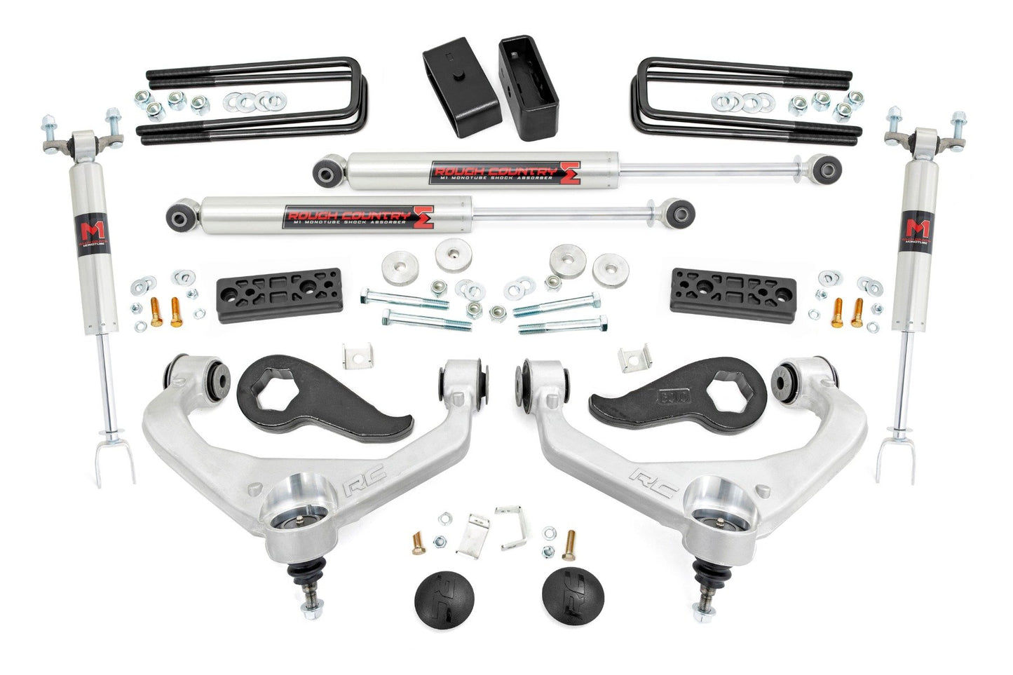Rough Country 3 Inch Lift Kit | UCAs | M1 | Chevy/GMC Sierra 3500 HD/Silverado 3500 HD (20-24)