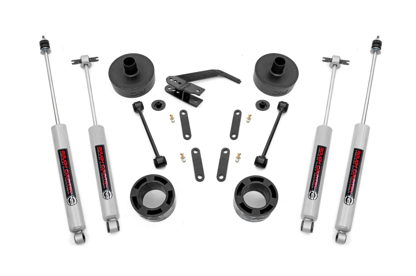 Rough Country 2.5 Inch Lift Kit | Spacers | N3 | Jeep Wrangler JK/Wrangler Unlimited (07-18)