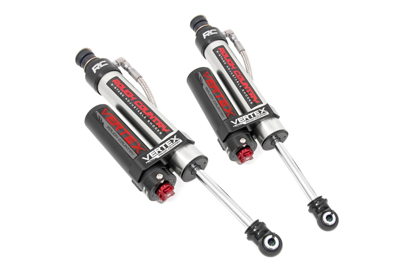 Rough Country Vertex 2.5 Adjustable Rear Shocks | 2" | Ram 1500 2WD/4WD (19-24)