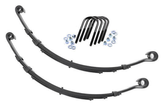 Rough Country Front Leaf Springs | 4" Lift | Pair | Jeep CJ 5 4WD (1976-1983)