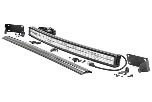 Rough Country LED Light Kit | Bumper Mount | 40" Chrome Dual Row | Ram 2500/3500 (10-18)
