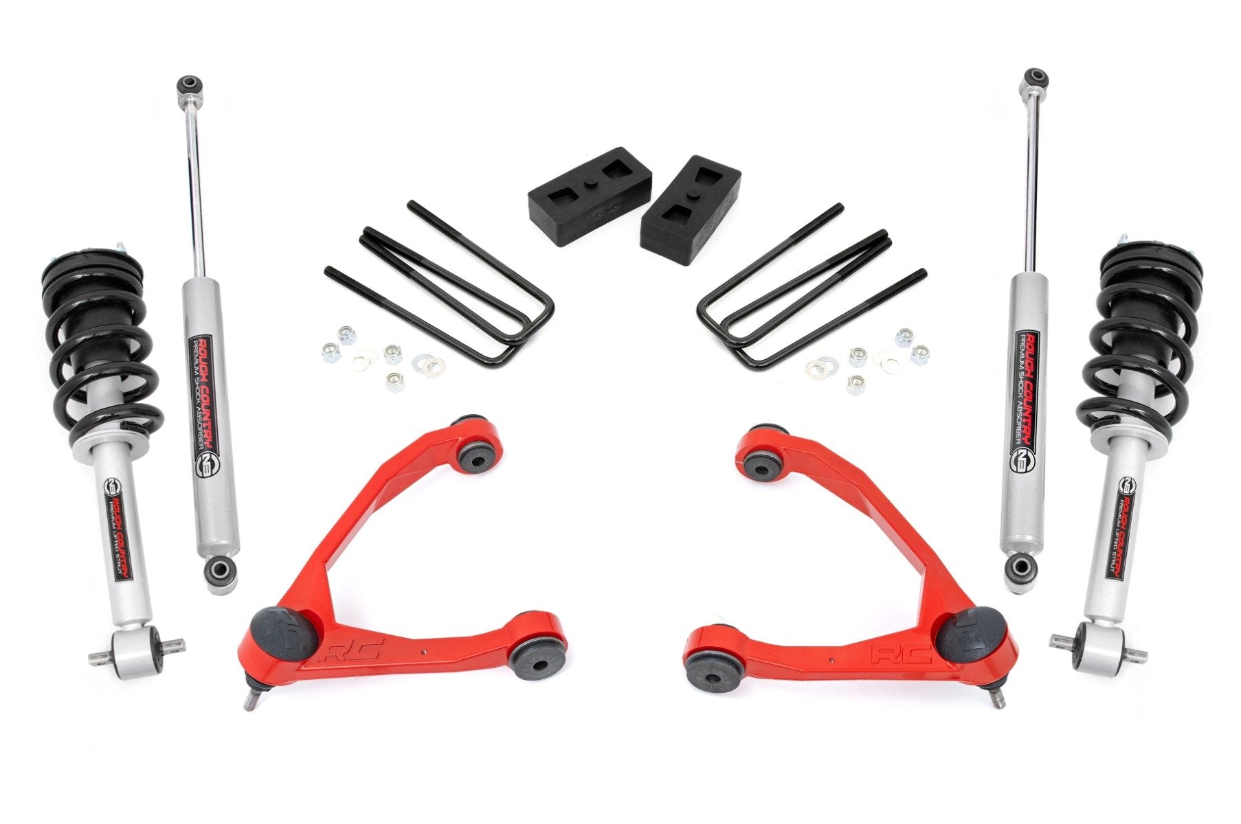 Rough Country 3.5 Inch Lift Kit | Cast Steel | N3 Strut | Chevy/GMC 1500 (14-16)