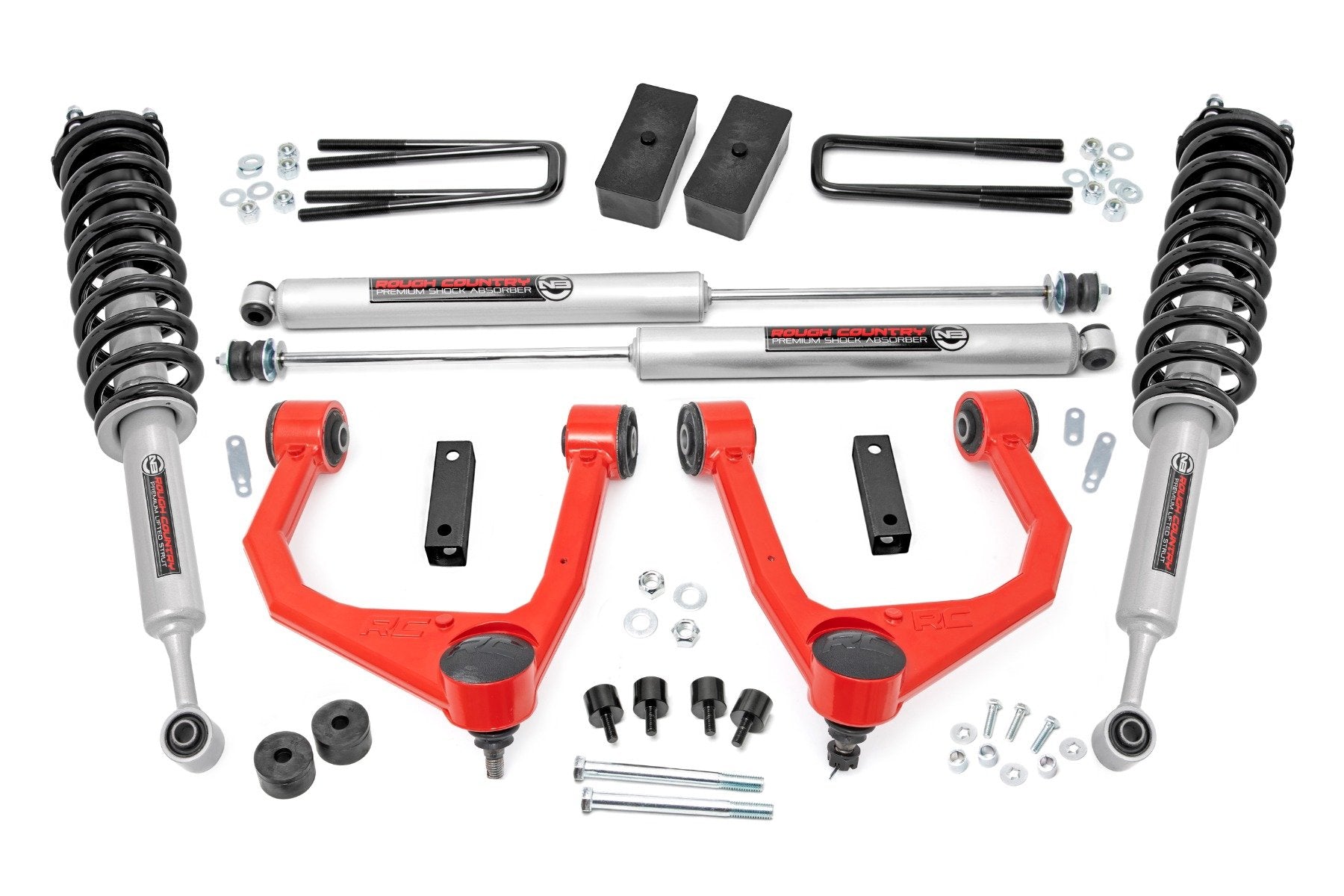Rough Country 3.5 Inch Lift Kit | N3 Struts | Toyota Tundra 2WD/4WD (2007-2021)