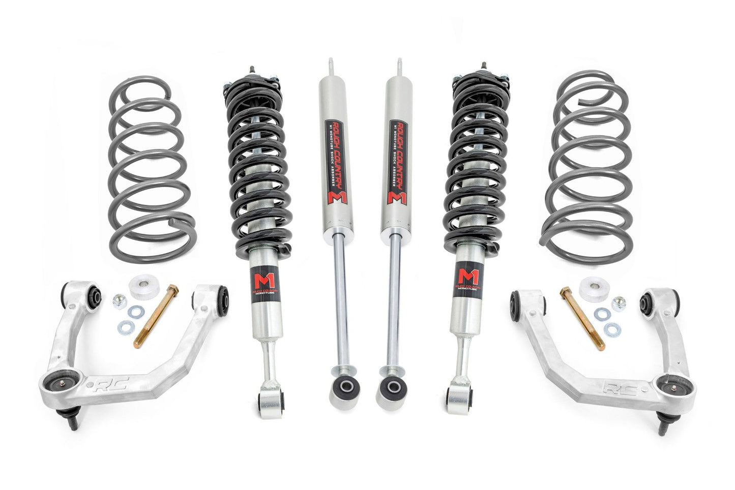 Rough Country 3 Inch Lift Kit | Upper Control Arms | RR Coils | M1 Struts | Toyota 4Runner (10-24)