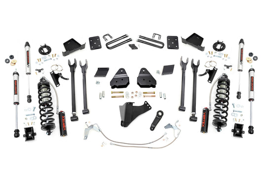 Rough Country 6 Inch Lift Kit  |  4-Link  |  No OVLD  |  C/O V2 | Ford F-250 Super Duty (11-14)