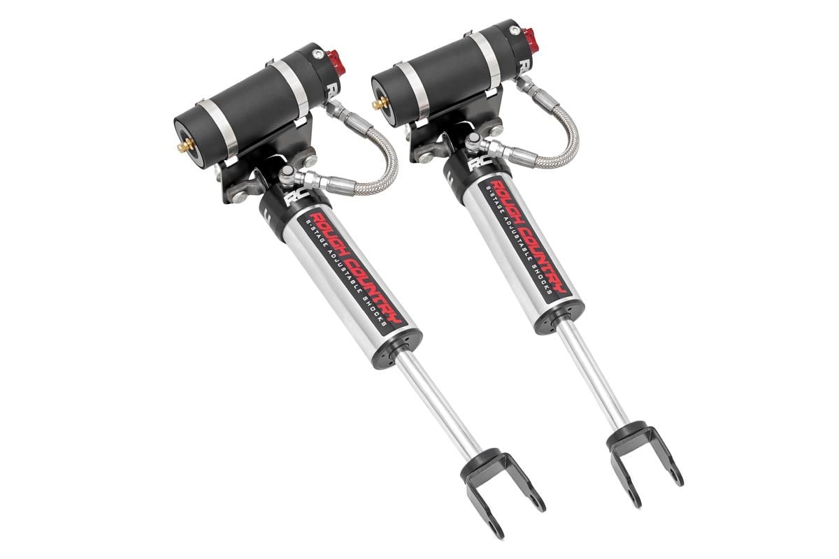 Rough Country Vertex 2.5 Adjustable Front Shocks | 3-5" | Chevy/GMC 2500HD/3500HD (11-19)