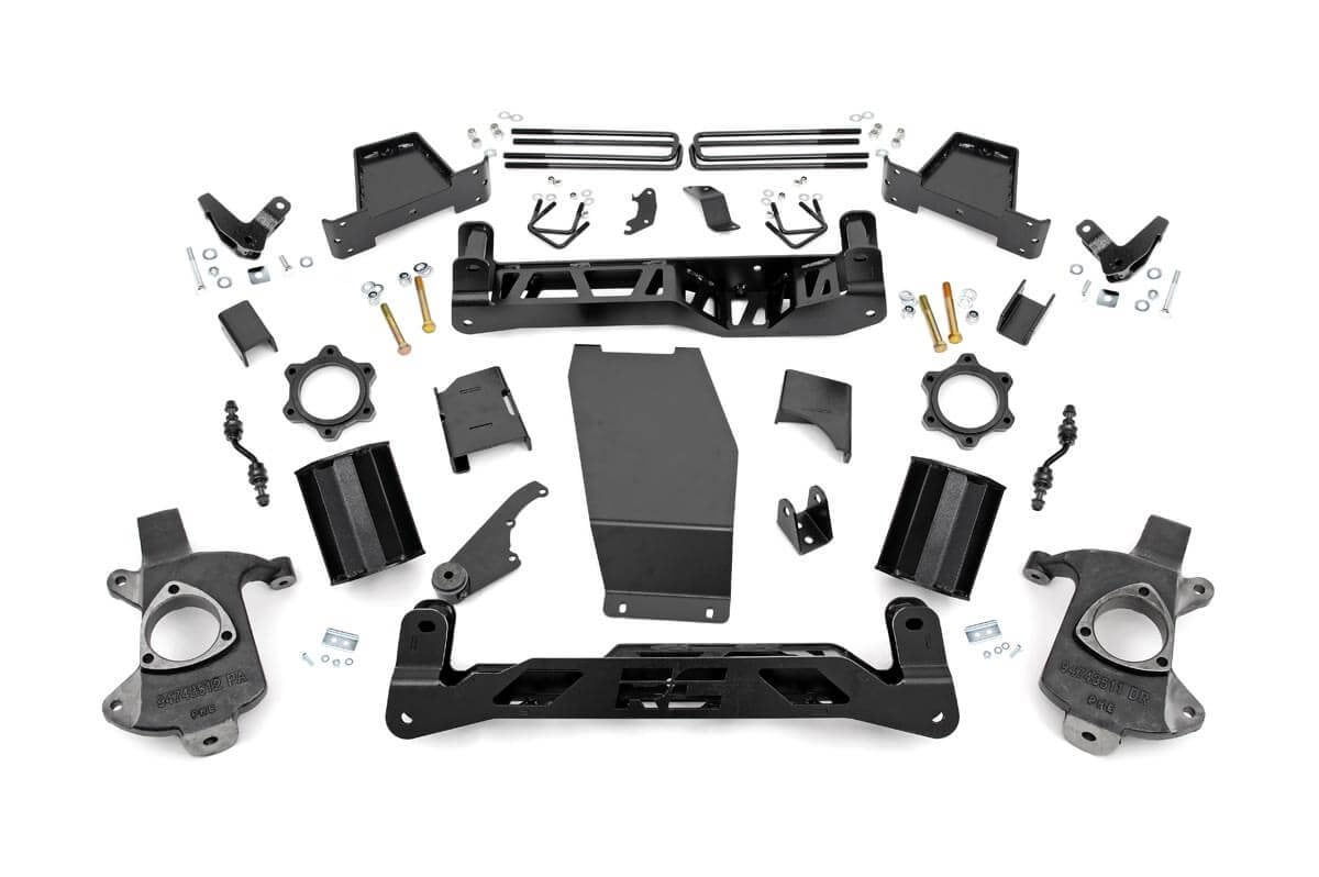 Rough Country 7 Inch Lift Kit | Magneride | Alum | GMC Sierra 1500 Denali 4WD (2014-2016)