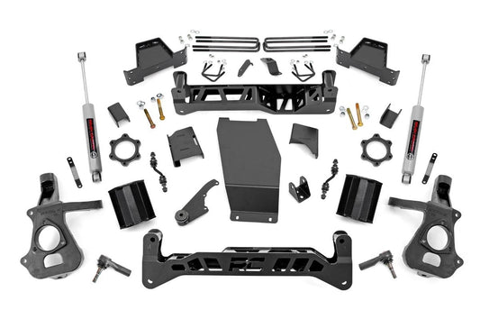 Rough Country 7 Inch Lift Kit | Alum/Stamp Steel | Chevy/GMC 1500 (14-18 & Classic)
