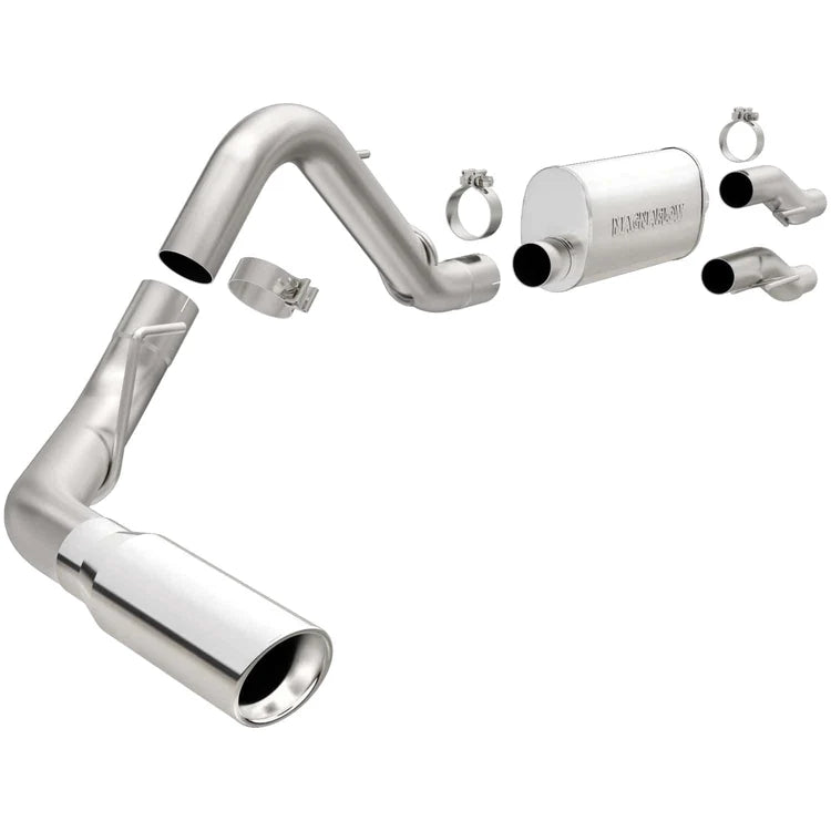 MagnaFlow 11 Ford F-150 3.7L/5.0L/6.2L SS Catback Exhaust Single Rear Side Exit w/ 4in SS Tips (15000)