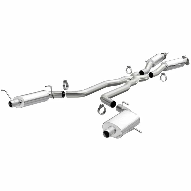 MagnaFlow 12 Jeep Grand Cherokee V8 6.4L Dual Split Rear Exit Stainless Cat Back Performance Exhaust (15064)