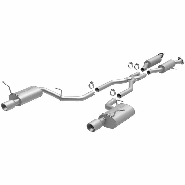 MagnaFlow 11-12 Dodge Durango V8 5.7L Dual Split Rear Exit Stainless Cat Back Performance Exhaust (15068)