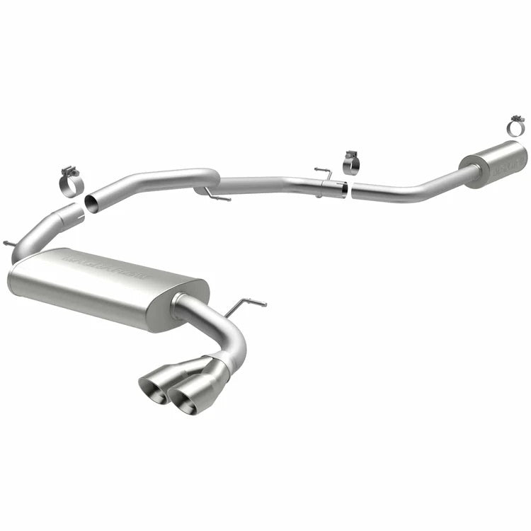 MagnaFlow 12 Ford Focus L4 2.0L HB Single Straight P/S Rear Exit Stainless Cat Back Perf Exhaust (15072)