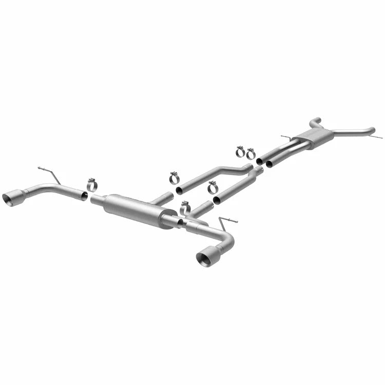 MagnaFlow 07 Audi Q7 V8 4.2L Dual Split Rear Exit Stainless Cat-Back Perf Exhaust (15085)