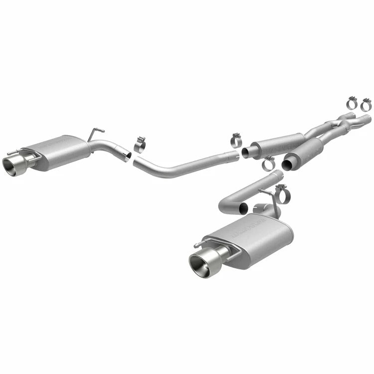 MagnaFlow 10-12 Cadillac CTS V6 3.0L (Exc AWD) Dual Split Rear Exit Stainless Cat Back Perf Exhaust (15136)